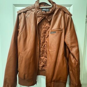 Members Only Men's Brown Bomber Jacket